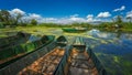 Landscape of Erhai Lake. Royalty Free Stock Photo