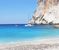 Landscape of Erimitis beach Paxos island Greece