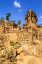 Landscape of eroded sandstone in Africa Royalty Free Stock Photo