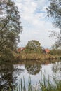 Landscape along the river Kromme Aar in the municipality of Alphen aan den Rijn