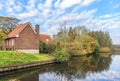 Landscape along the river Kromme Aar in the municipality of Alphen aan den Rijn