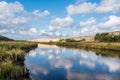 Landscape of famous Courant d\'Huchet at Moliets in South West France