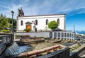 Landscape with famous Paseo de Canarias street on Firgas