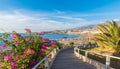 Landscape with Fanabe beach at Adeje Coast, Tenerife, Canary Islands, Spain Royalty Free Stock Photo