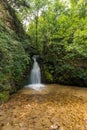 Landscape of First Gabrovo waterfall cascade in Belasica Mountain, Novo Selo, Republic of Macedonia