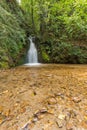 Landscape of First Gabrovo waterfall cascade in Belasica Mountain, Novo Selo, Republic of Macedonia