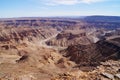 Landscape of Fish River Canyon, Ai-Ais Richtersveld Transfrontier Park, Namibia Royalty Free Stock Photo