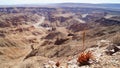 Landscape of Fish River Canyon, Ai-Ais Richtersveld Transfrontier Park, Namibia Royalty Free Stock Photo