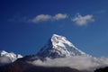 Landscape Fish tail of Mt. Machapuchare, Machhapuchchhre or Machhapuchhre is a mountain in the Annapurna Himalayas