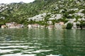 Landscape with fishers` houses on Skadar lake, Montenegro