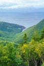 Landscape of the Fishing Cove, along the Cabot Trail