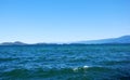 Landscape at Flathead Lake in the Rocky Mountains, Montana Royalty Free Stock Photo