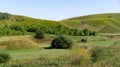 Landscape of the foothill region in autumn Royalty Free Stock Photo