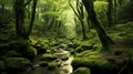 Landscape forest - bathing in the forest, Japanese practice of relaxation