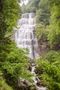 Waterfall of The Herisson, France Royalty Free Stock Photo