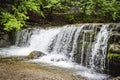 Waterfall of The Herisson, France Royalty Free Stock Photo