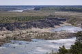 Landscape of a former lignite opencast mine near Cottbus