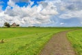 Landscape former Zuiderzee Island Schokland in the Dutch Noordoostpolder