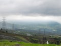 Landscape forrest in village