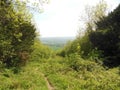 Landscape framed portal view of distant scene