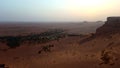 Landscape full moon Sahara