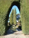 Landscape of the gardens of the Alhambra