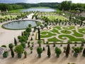 Landscape of The Gardens of Versailles under the sunlight in Versailles, France