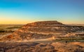 Landscape of Gebel al-Mawta during the sunset in Siwa, Egypt Royalty Free Stock Photo