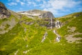 Landscape of the Geiranger valley near Dalsnibba mountain, Norway Royalty Free Stock Photo