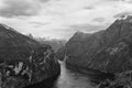 Landscape of Geirangerfjord fjord Norway