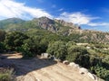 Landscape of Gennargentu mountain Royalty Free Stock Photo