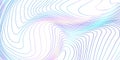 Landscape geodesy topographic map background. Rainbow topographic lines. Texture of lines. Abstract wavy pastel lines