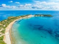 Landscape with Gerakas beach, Zakynthos island, Greece Royalty Free Stock Photo