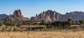 Landscape in Gheralta near Abraha Asbaha in Northern Ethiopia, Africa Royalty Free Stock Photo