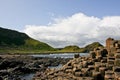 Landscape of the Giants Causeway and Cliffs, Northern Ireland Royalty Free Stock Photo