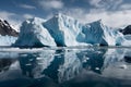 A landscape of a glacier