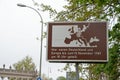 Landscape of Glienecke Bridge of Spies sign of divided Europe in Potsdam Brandenburg