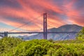 Paint Art of Golden Gate Bridge Landscape San Francisco Royalty Free Stock Photo