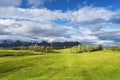 Landscape with golf courses in Iceland Royalty Free Stock Photo