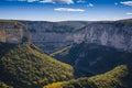 Landscape of Gorges de l`Ardeche in France Royalty Free Stock Photo