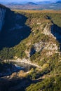Landscape of Gorges de l`Ardeche in France Royalty Free Stock Photo