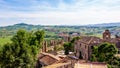 Landscape from Gradara Castle, italy Royalty Free Stock Photo