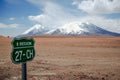 Landscape of an grassland with a snow mountains range Royalty Free Stock Photo