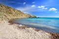 Landscape.Greece. Rhodes. Prasonisi. Royalty Free Stock Photo