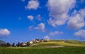 Landscape of green fields Israel