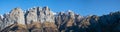 Landscape of Grigna mountain in winter season Royalty Free Stock Photo