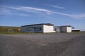 Landscape of Grimsey School on Grimsey Island Iceland