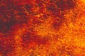 Landscape ground is full of lava, Magma ground background, Global warming Royalty Free Stock Photo