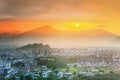 Landscape of Guilin, Li River and Karst mountains. Located near Yangshuo County, Guangxi Province, China Royalty Free Stock Photo