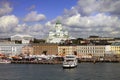 Landscape of Gulf in Helsinki Finland view from sea